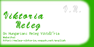 viktoria meleg business card